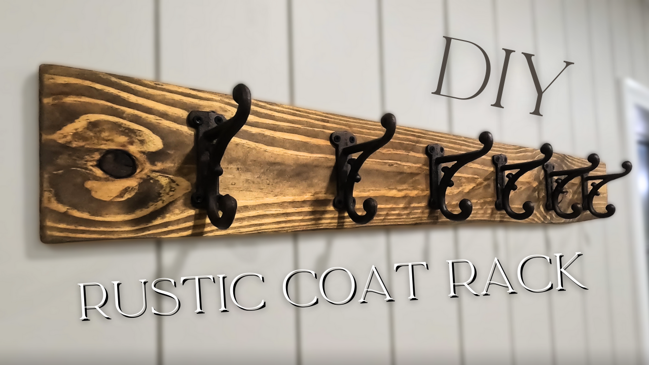 DIY Rustic Coat Rack