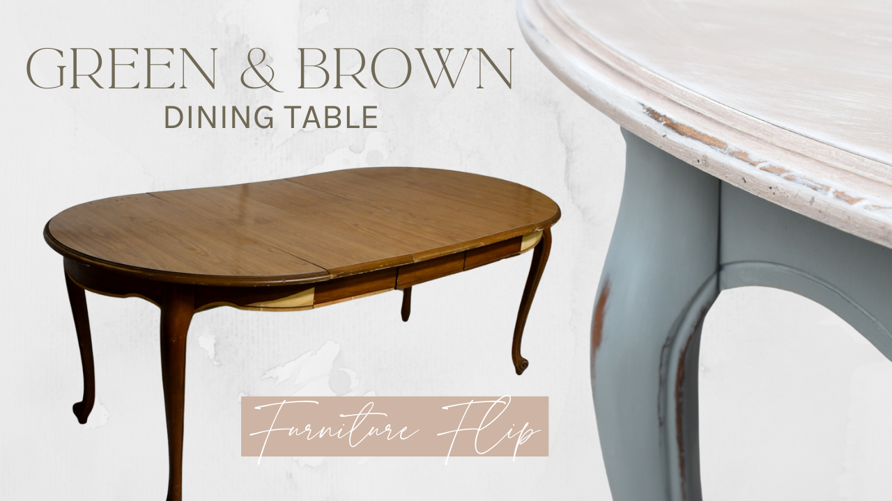 Green & Brown Dining Table