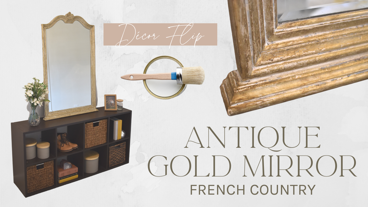 Antique Gold Mirror Makeover