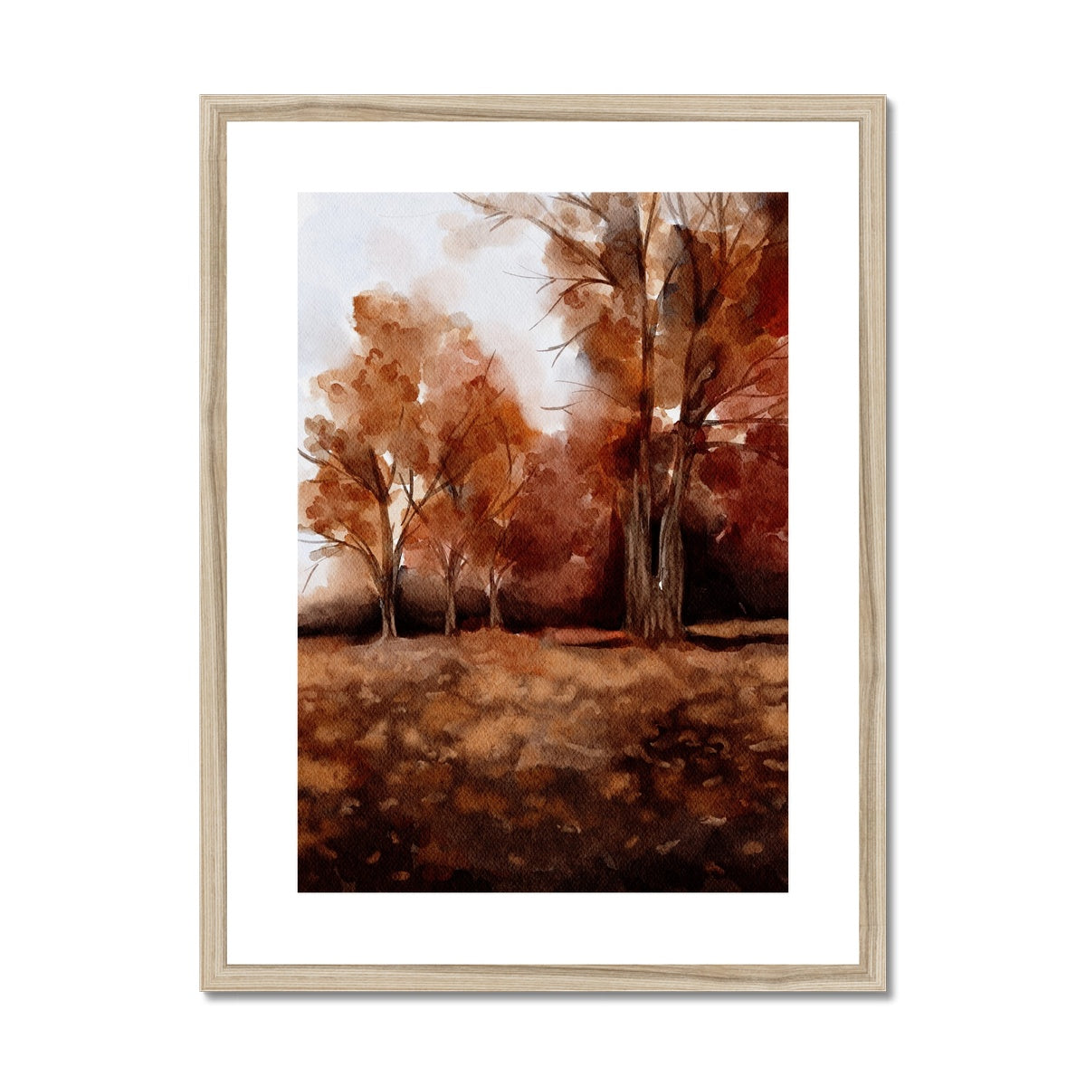 Rusted Oakwood | Framed & Matted Print