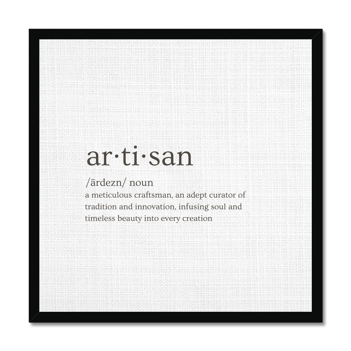 Artisan | Framed Print