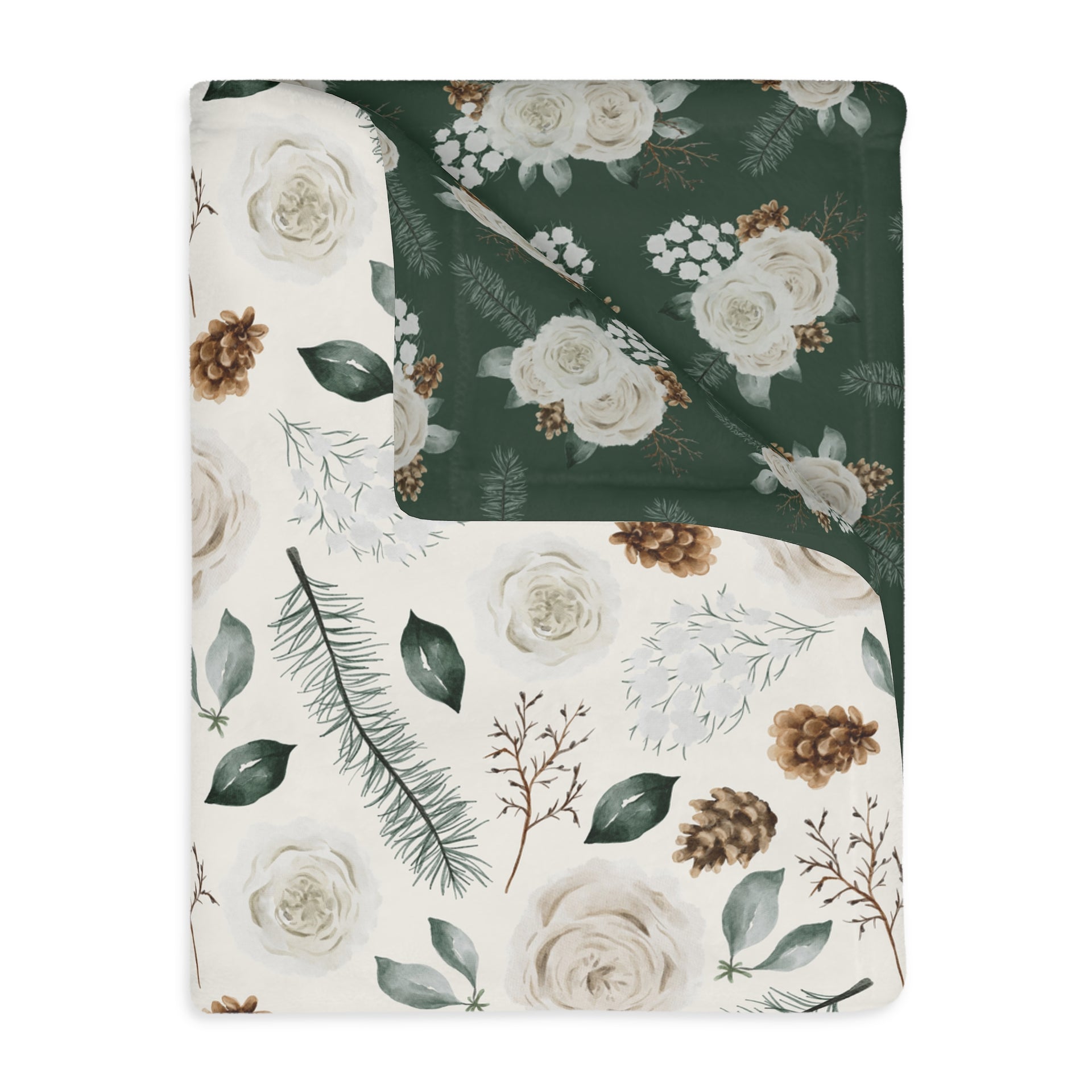 Alpine Refuge Floral | Reversible Throw Blanket