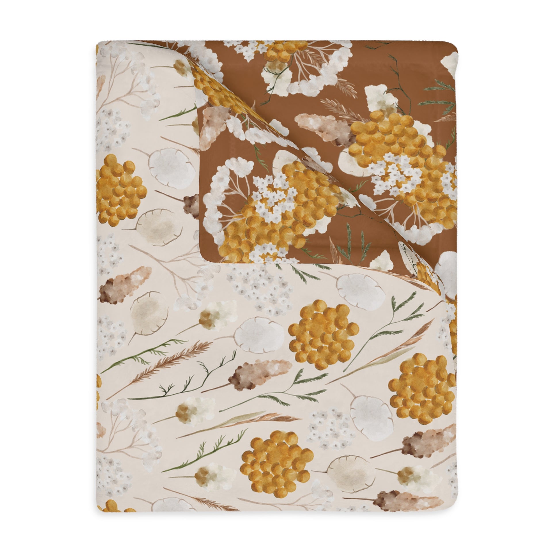 Misty Foothills Floral | Reversible Throw Blanket