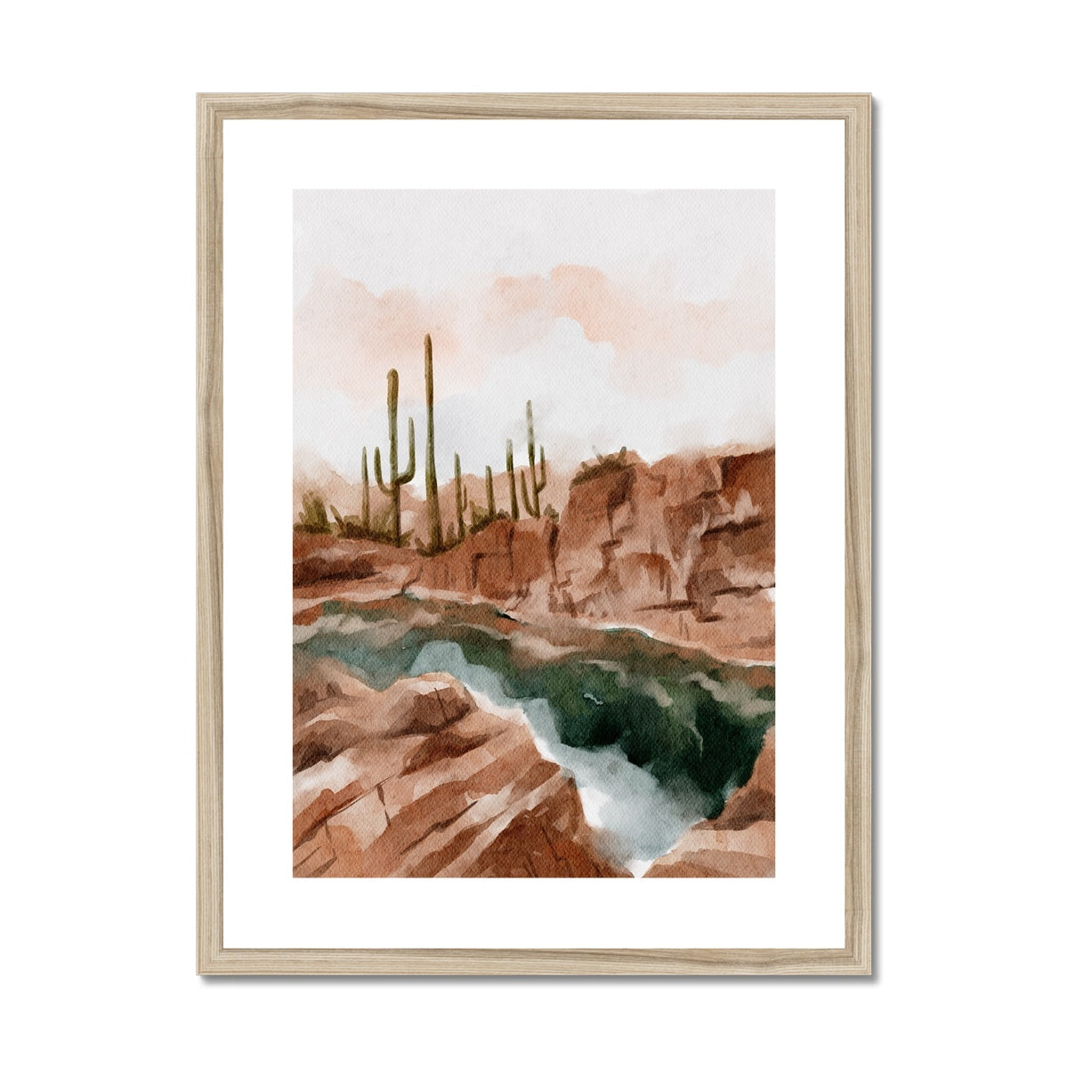 Desert Oasis | Framed & Matted Print