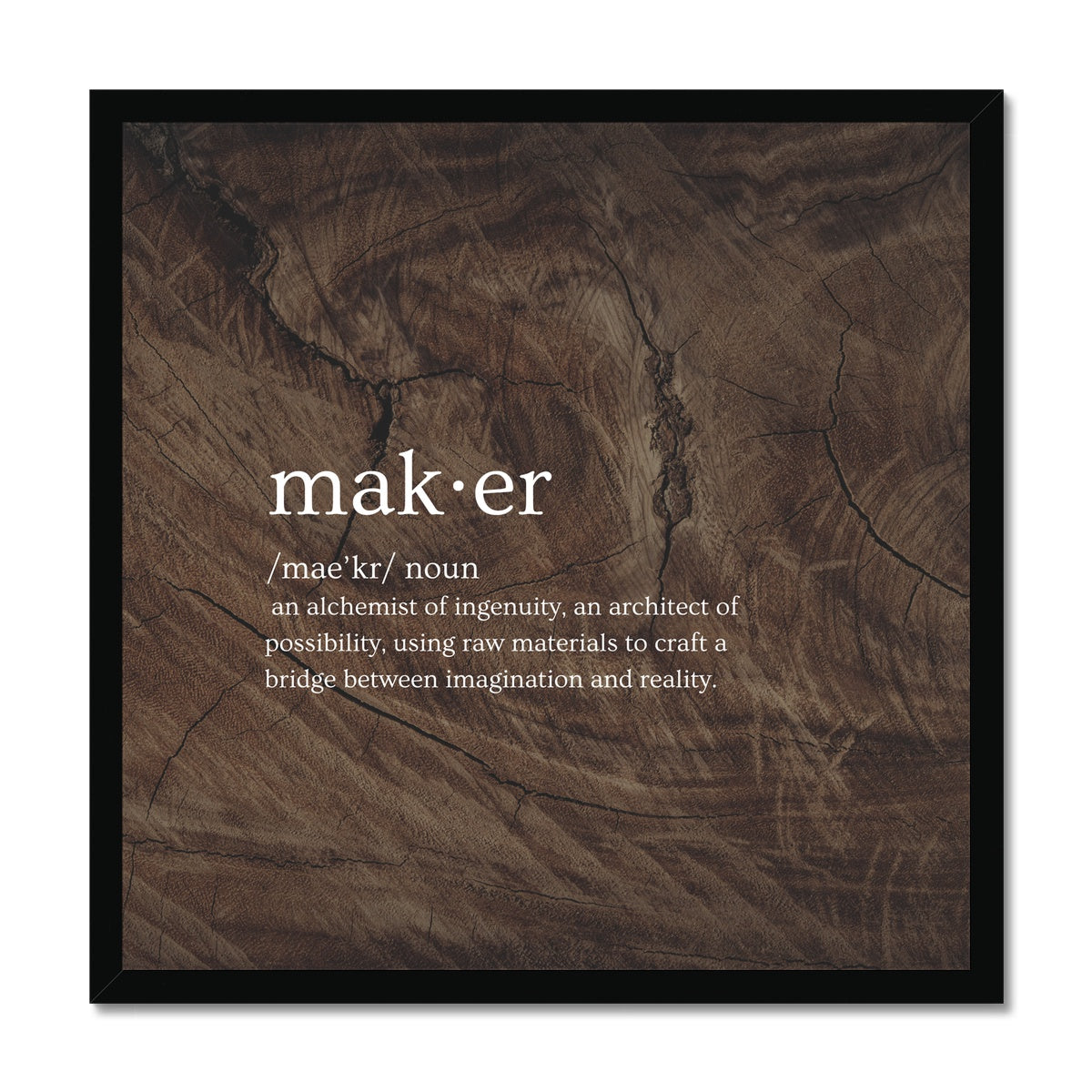 Maker | Framed Print