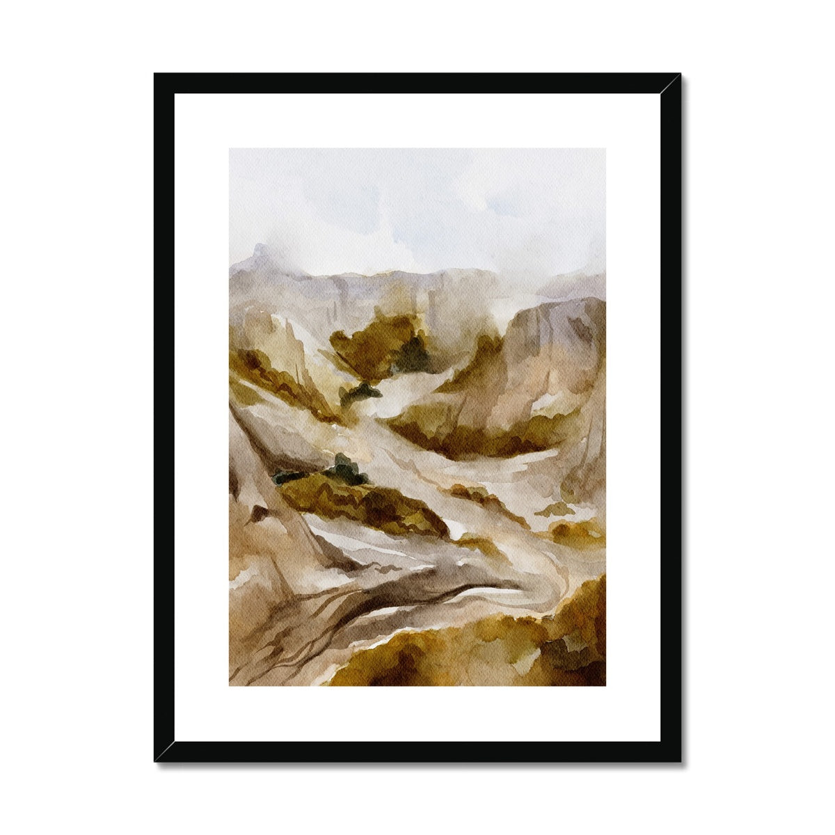 Badland Echo | Framed & Matted Print