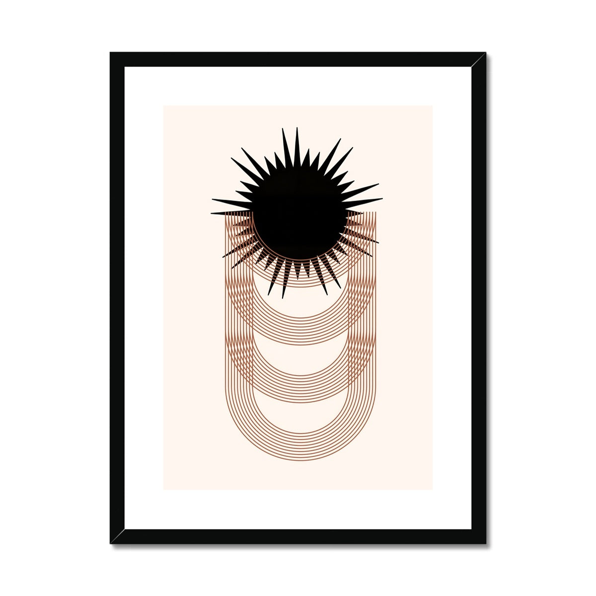 Black Sun | Framed & Matted Print