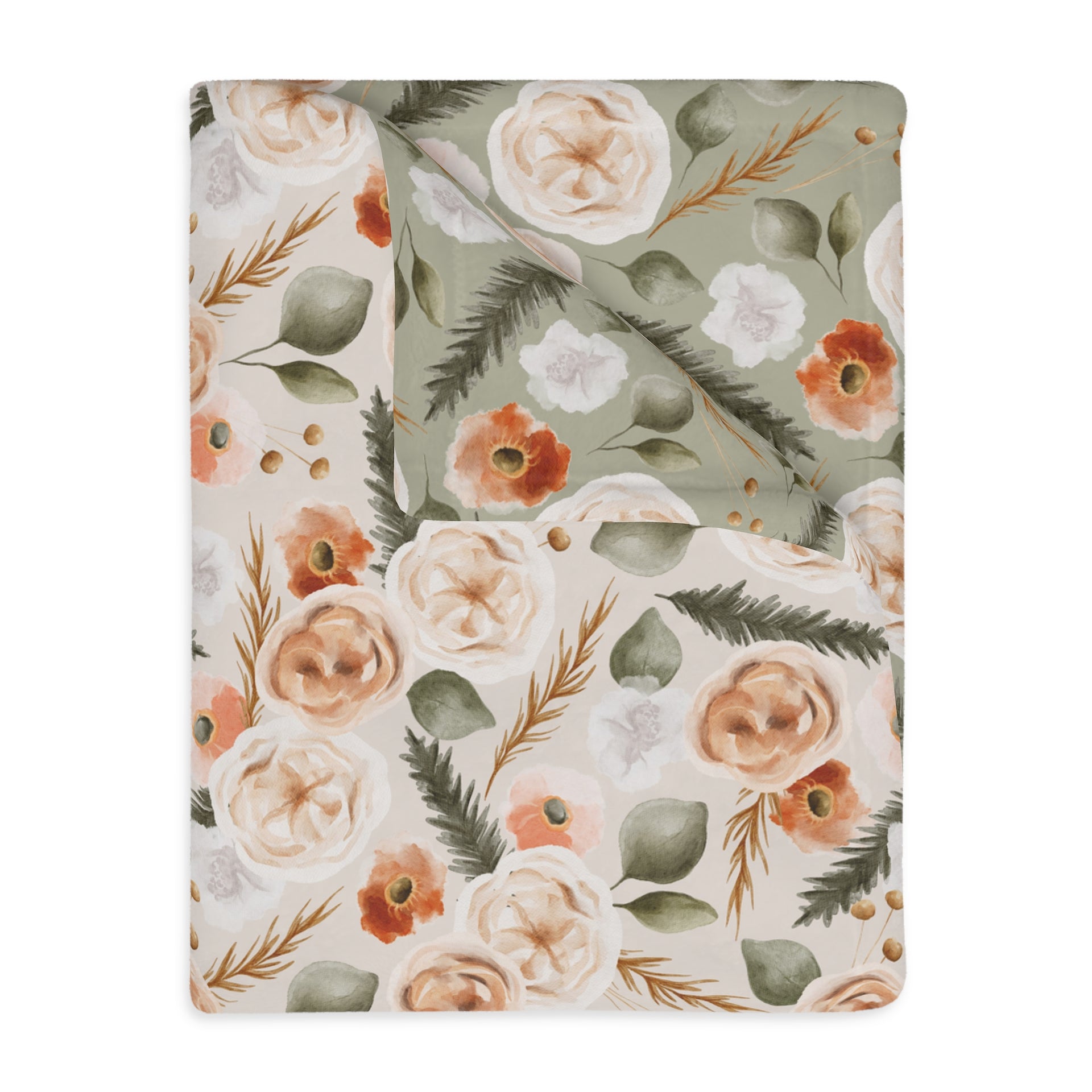 Desert Oasis Floral | Reversible Throw Blanket