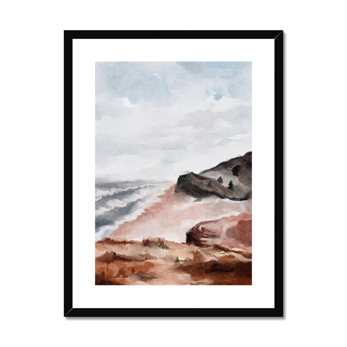 Seagull Harbor | Framed & Matted Print