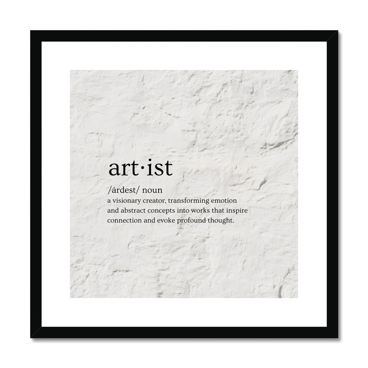 Artist | Framed & Matted Print