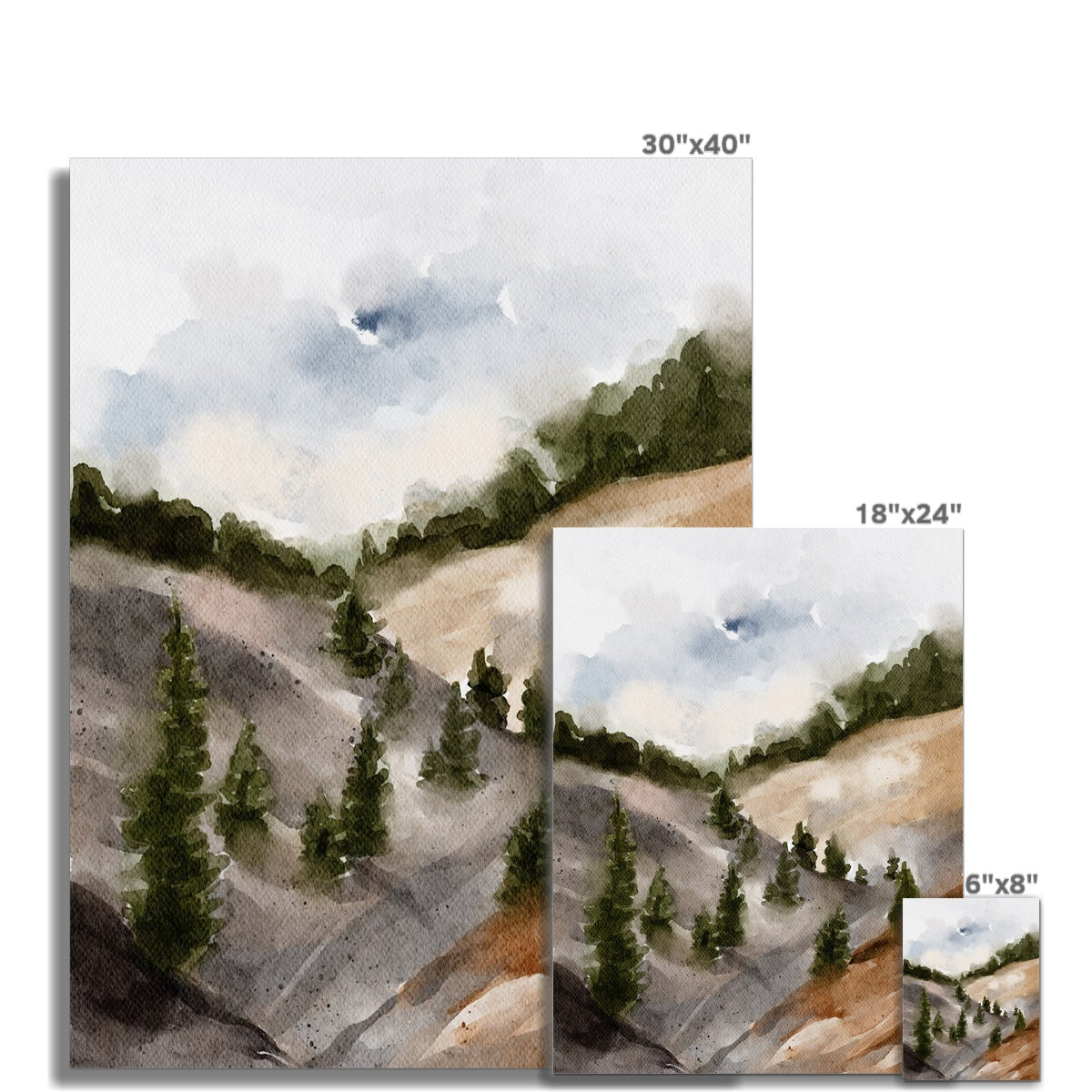 Misty Foothills | Fine Art Print