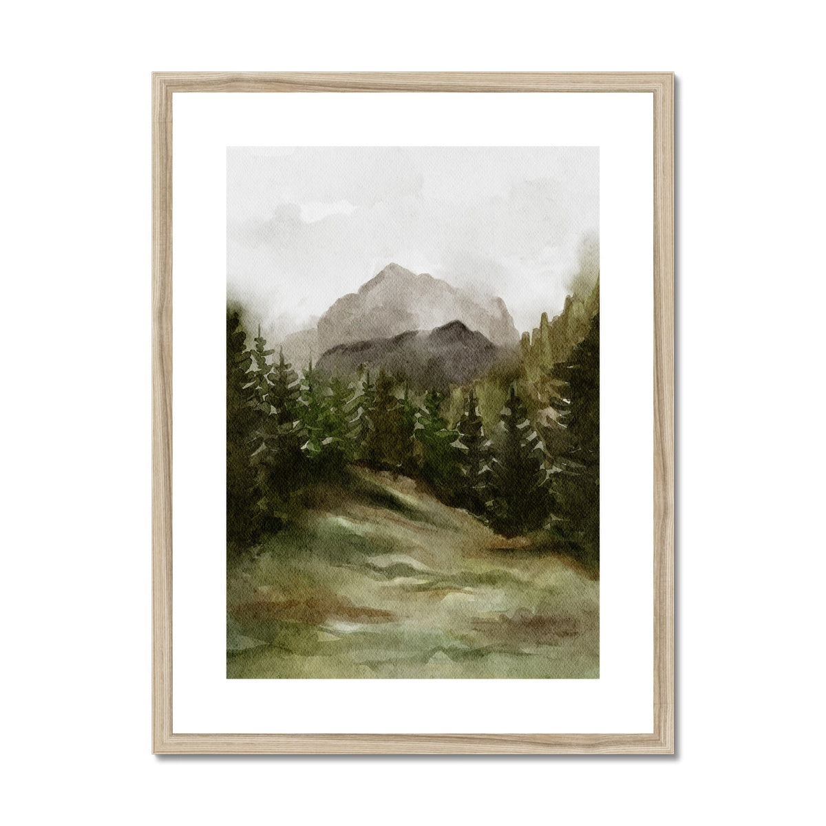 Woodland Fog | Framed & Matted Print