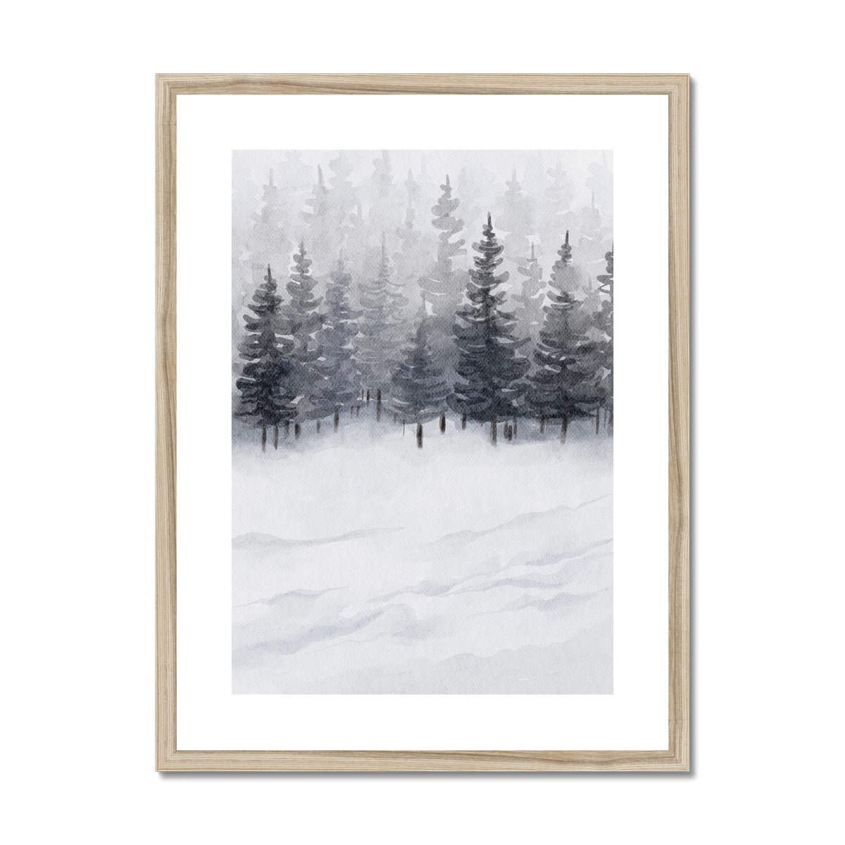 Boreal Drifts | Framed & Matted Print