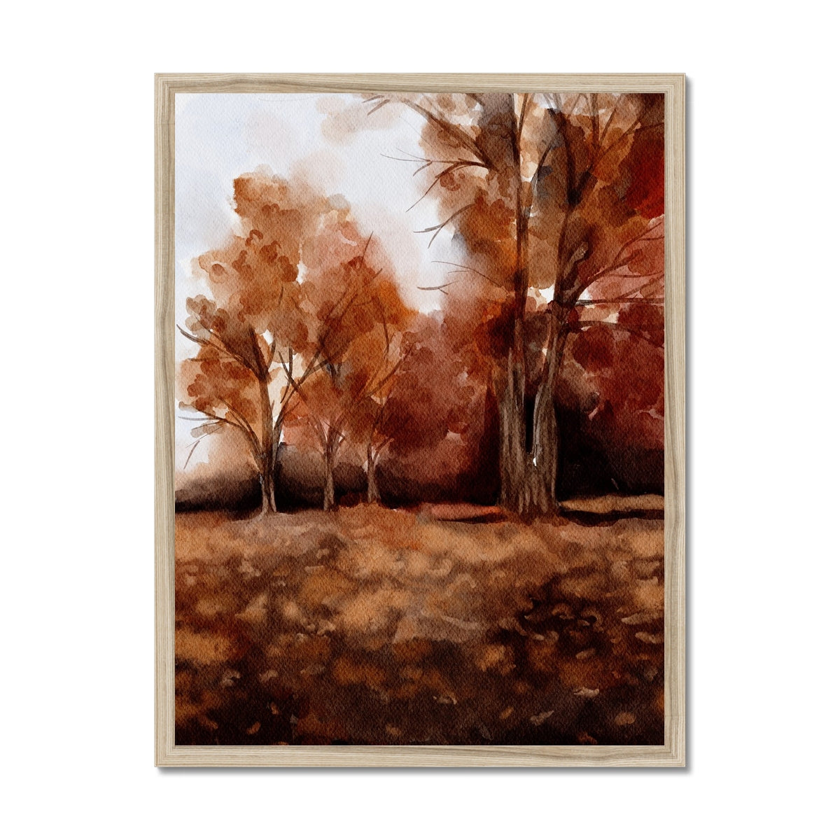 Rusted Oakwood | Framed Print