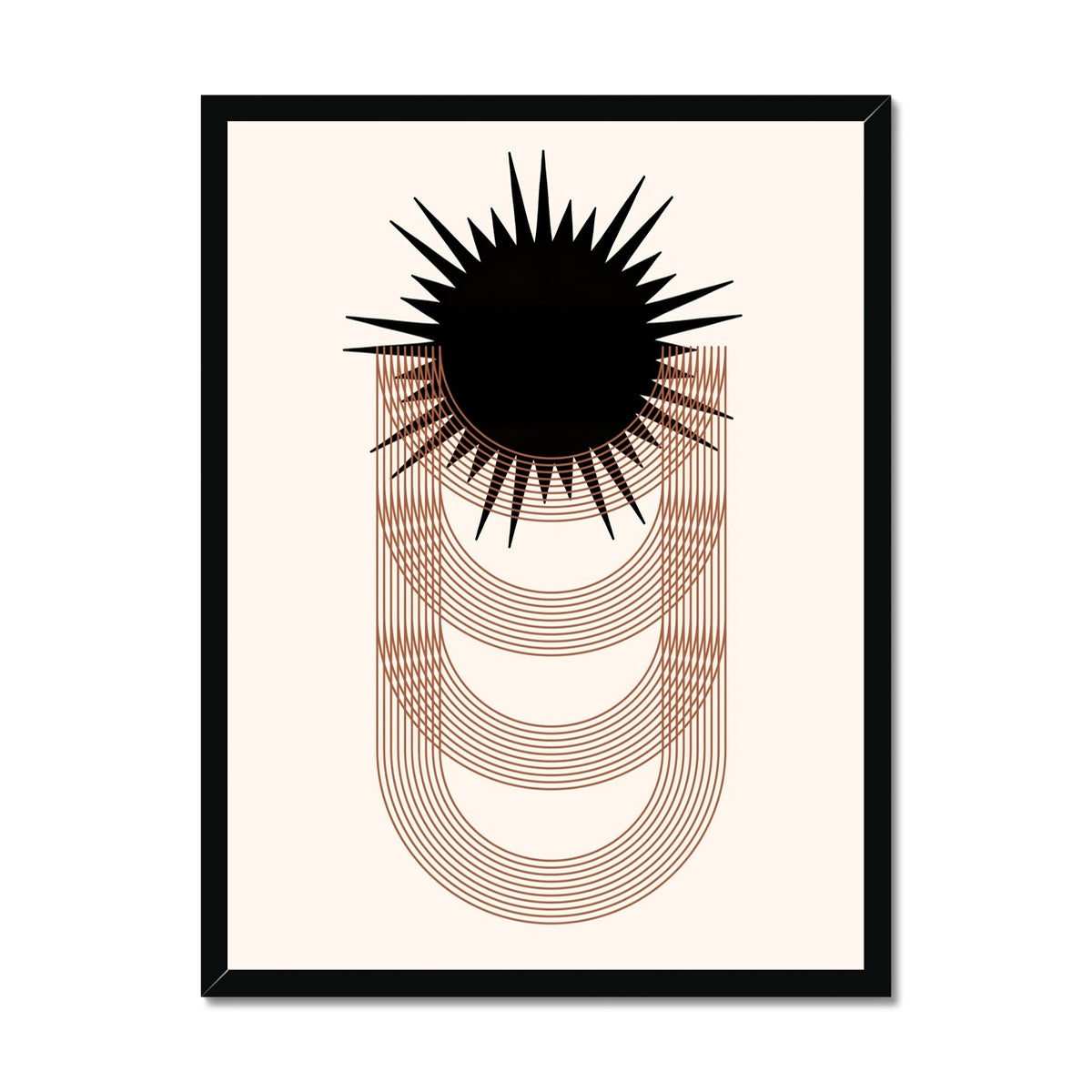 Black Sun | Framed Print