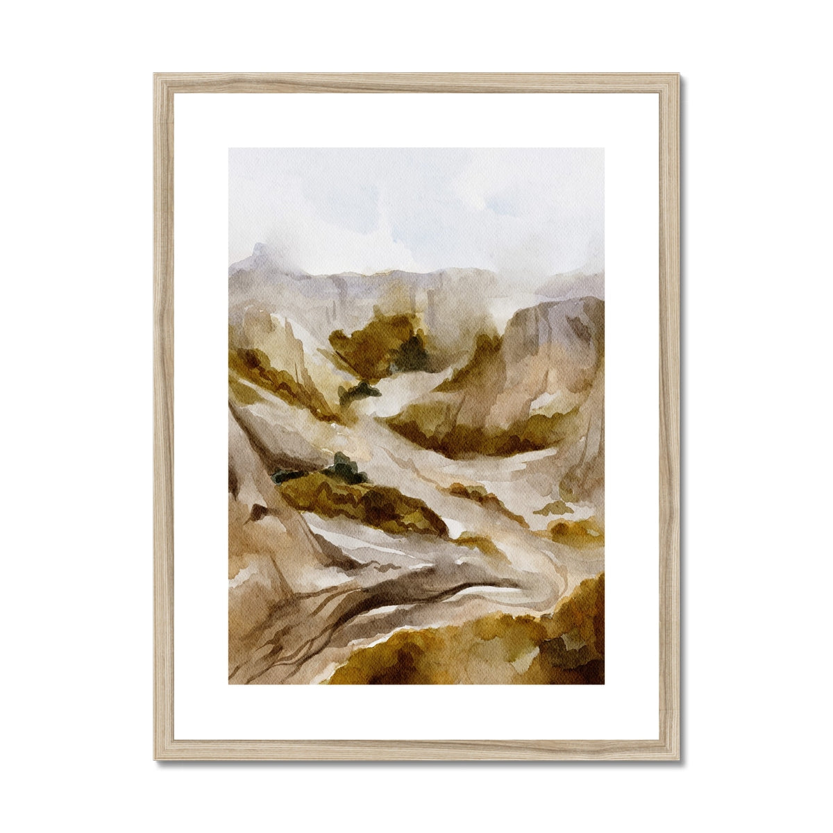 Badland Echo | Framed & Matted Print