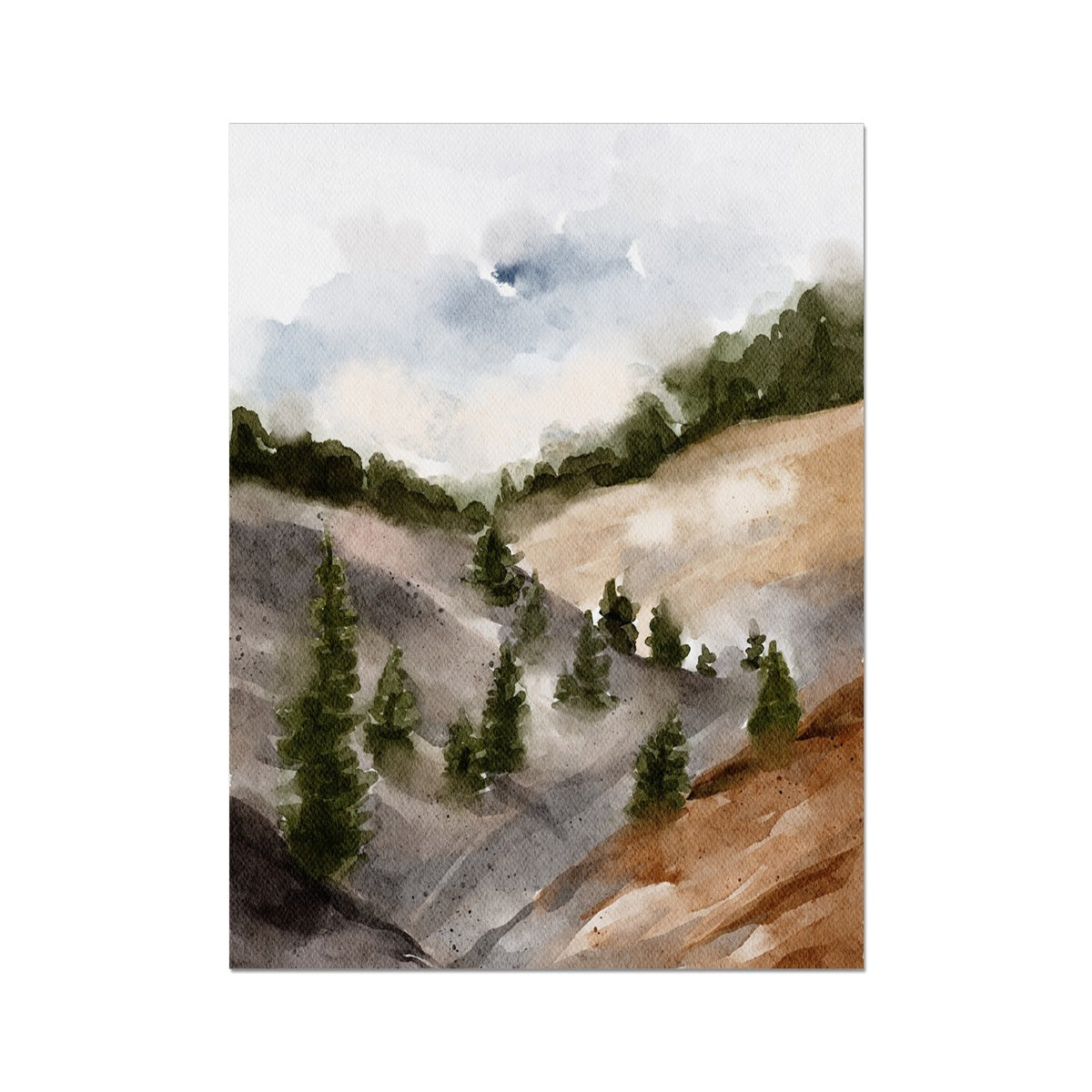 Misty Foothills | Fine Art Print