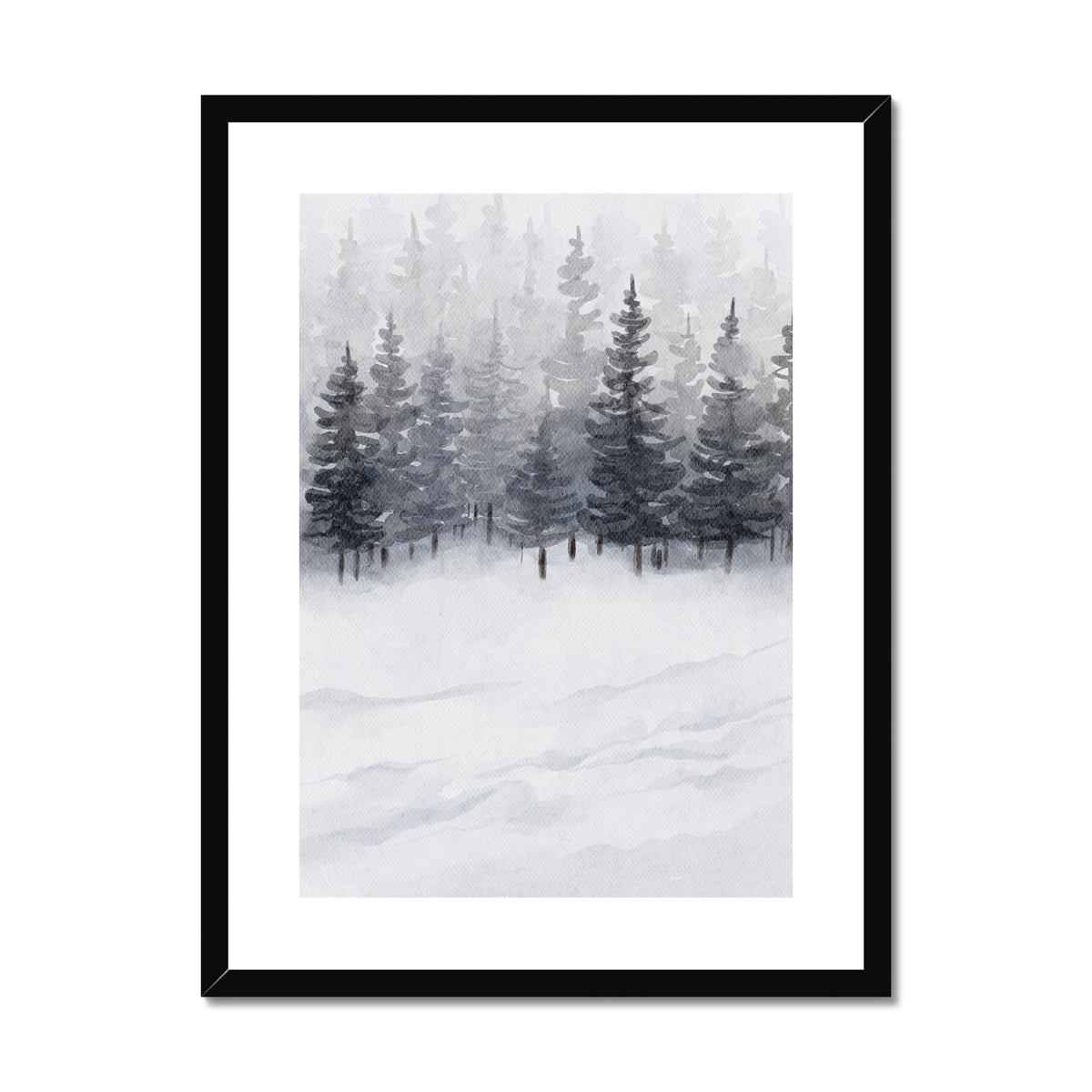 Boreal Drifts | Framed & Matted Print