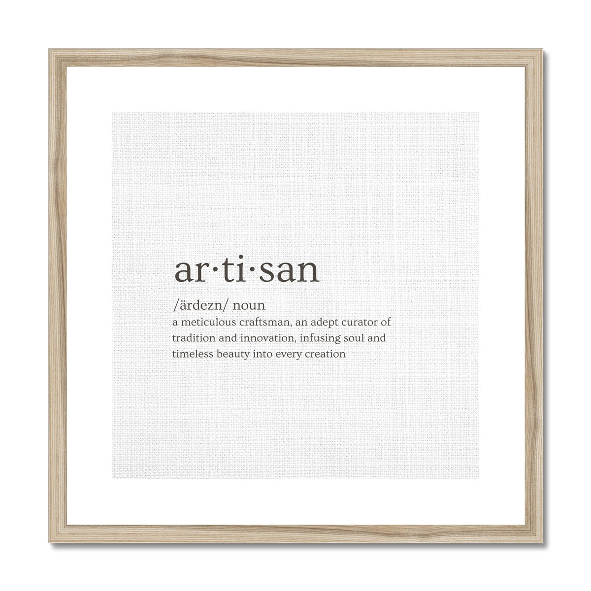 Artisan | Framed & Matted Print