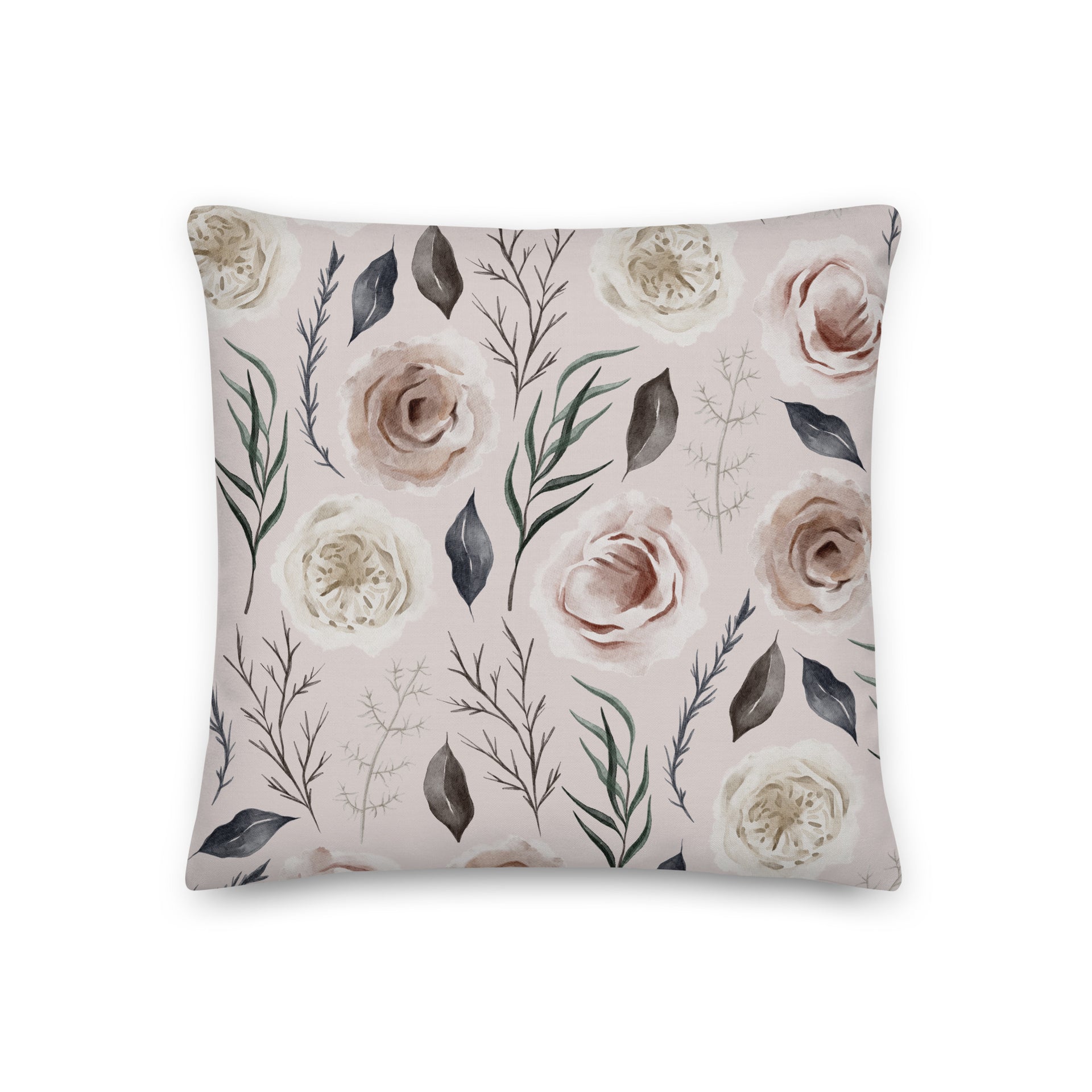 Boreal Drifts Floral | Reversible Throw Pillow