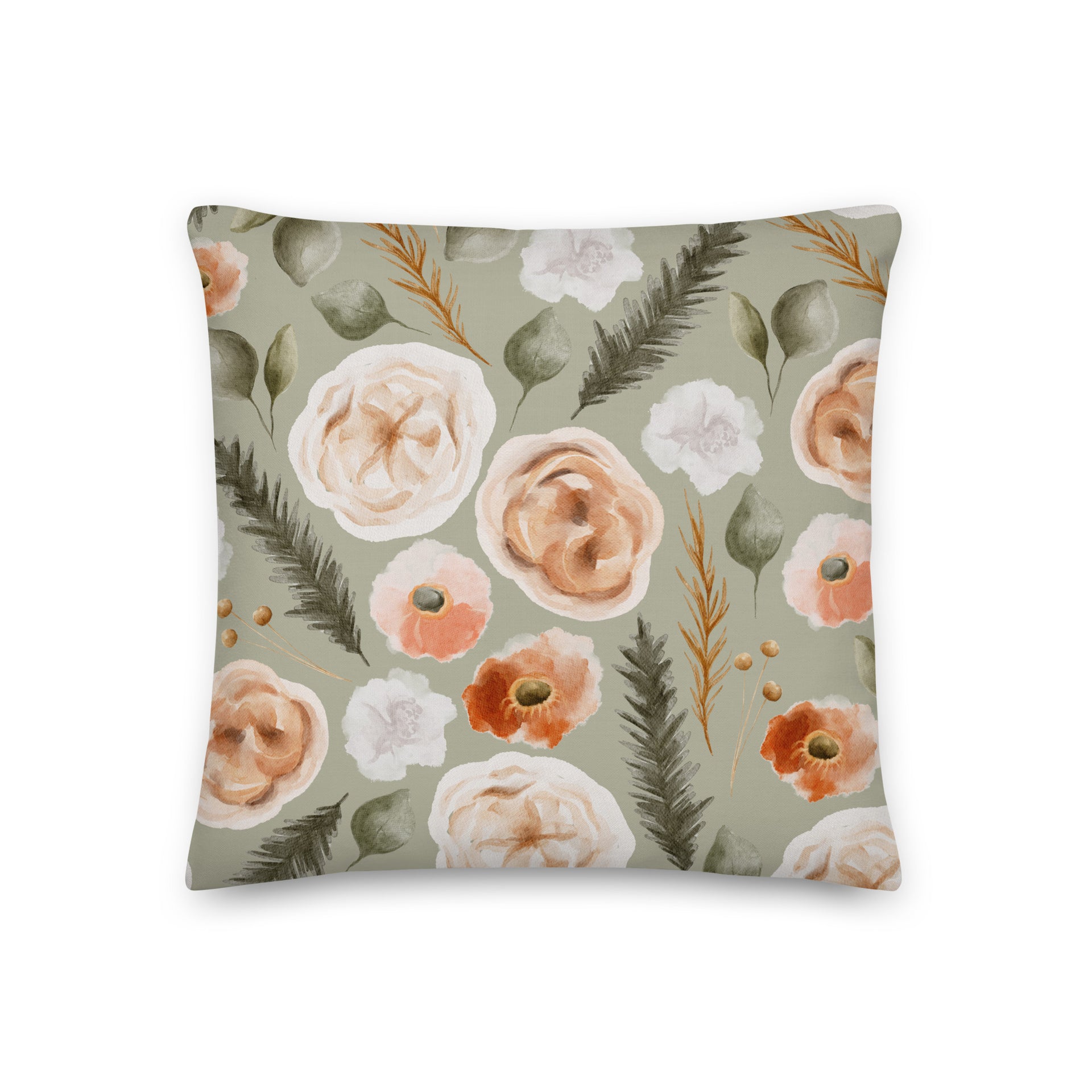 Desert Oasis Floral | Reversible Throw Pillow