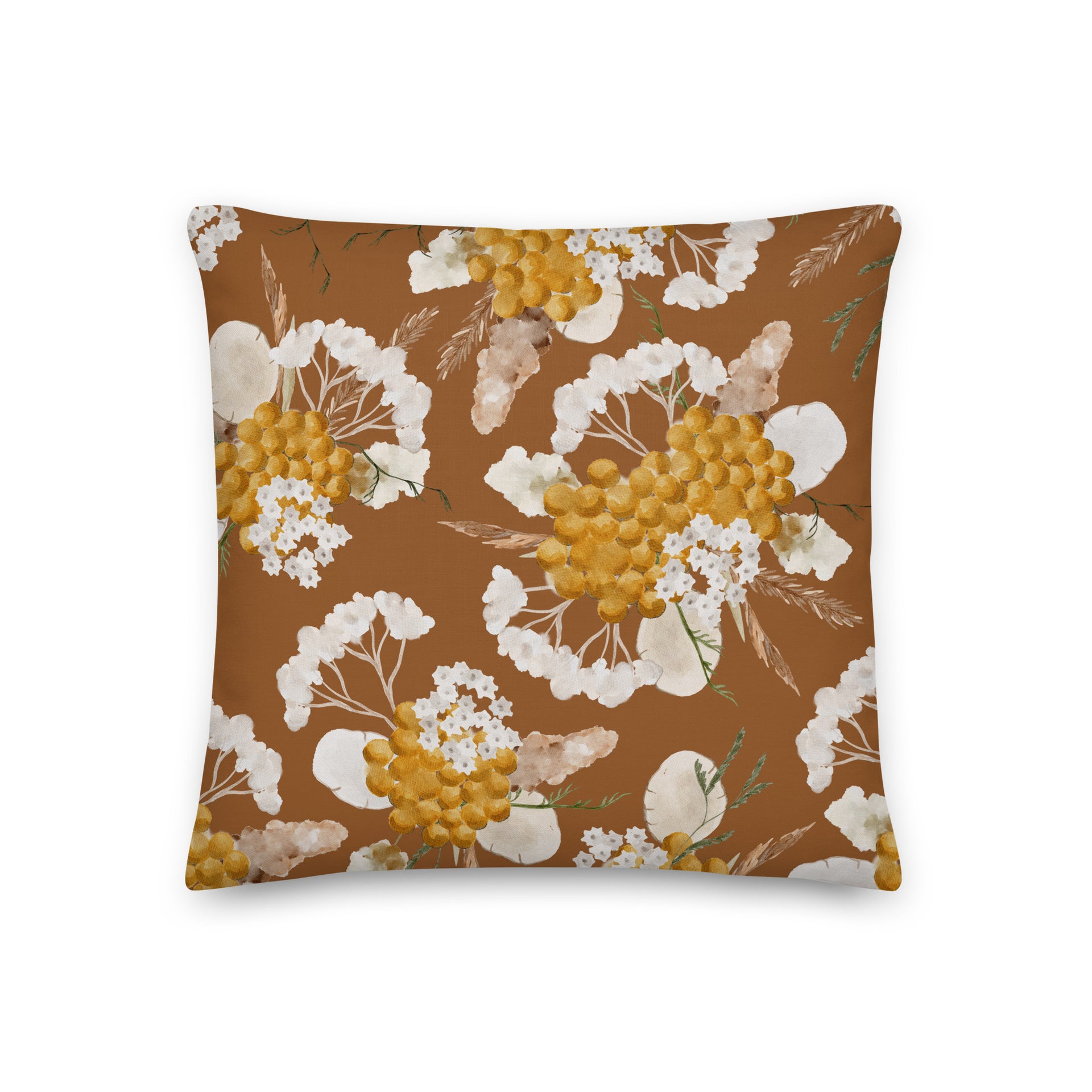 Misty Foothills Floral | Reversible Throw Pillow