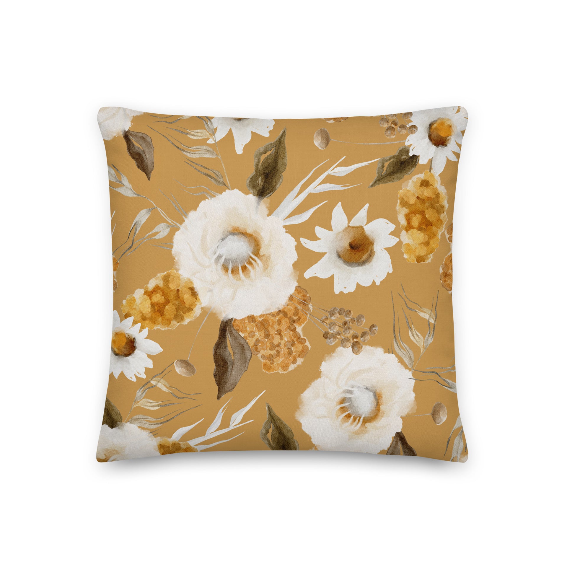 Prairie Wind Floral | Reversible Throw Pillow