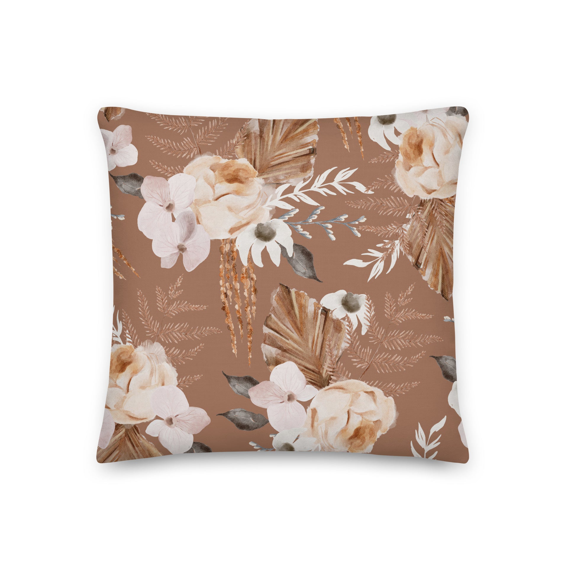 Seagull Harbor Floral | Reversible Throw Pillow