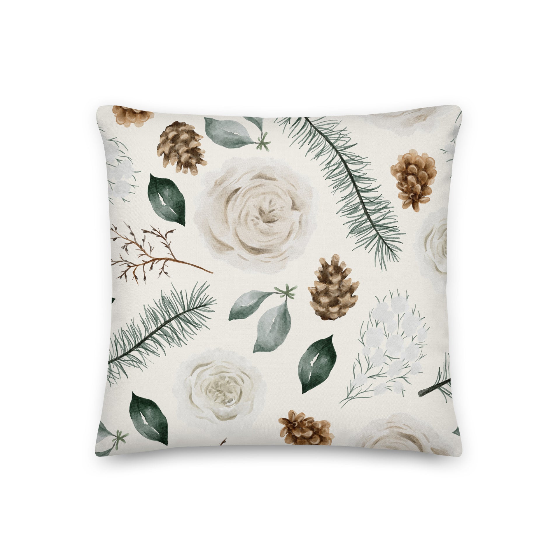 Alpine Refuge Floral | Reversible Throw Pillow