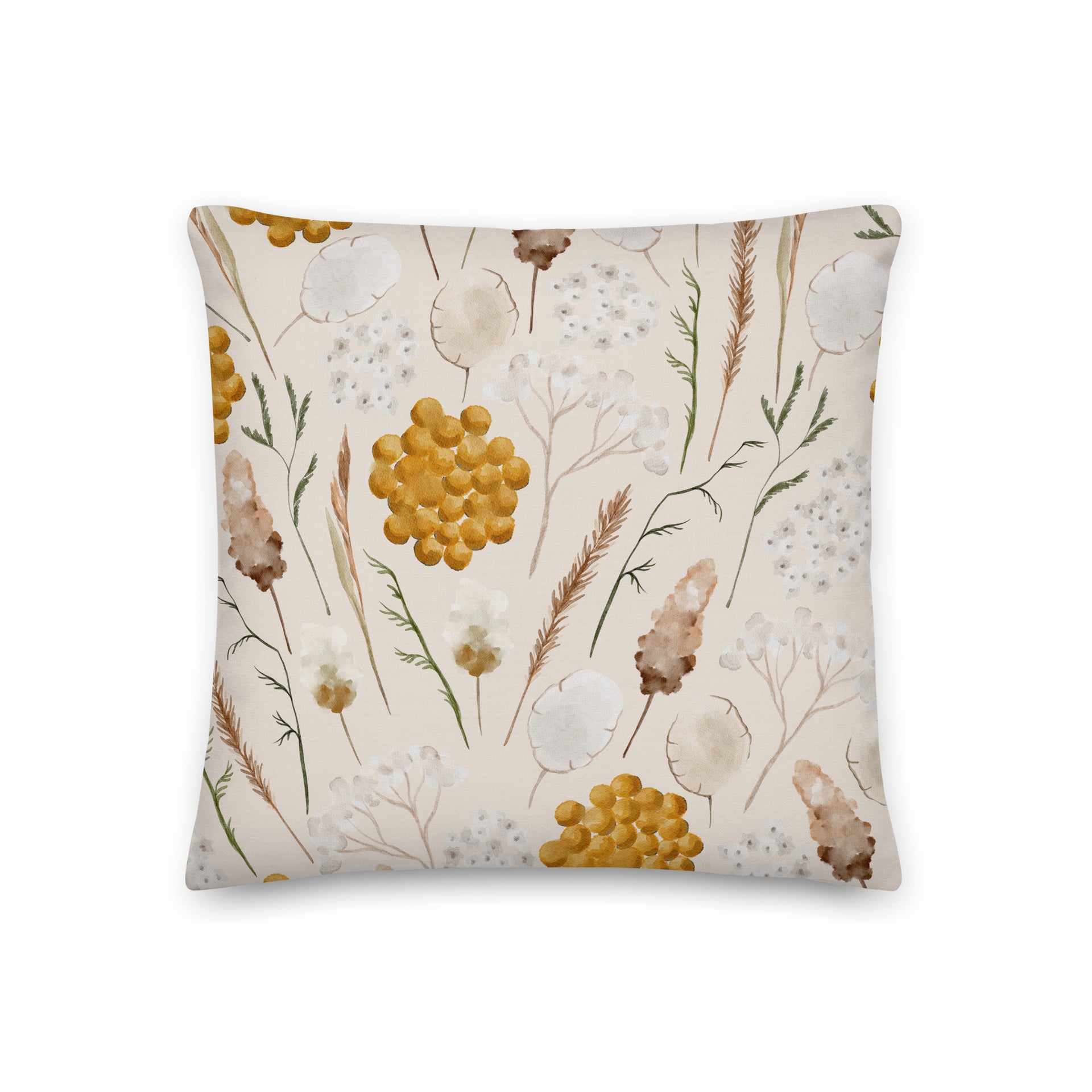 Misty Foothills Floral | Reversible Throw Pillow