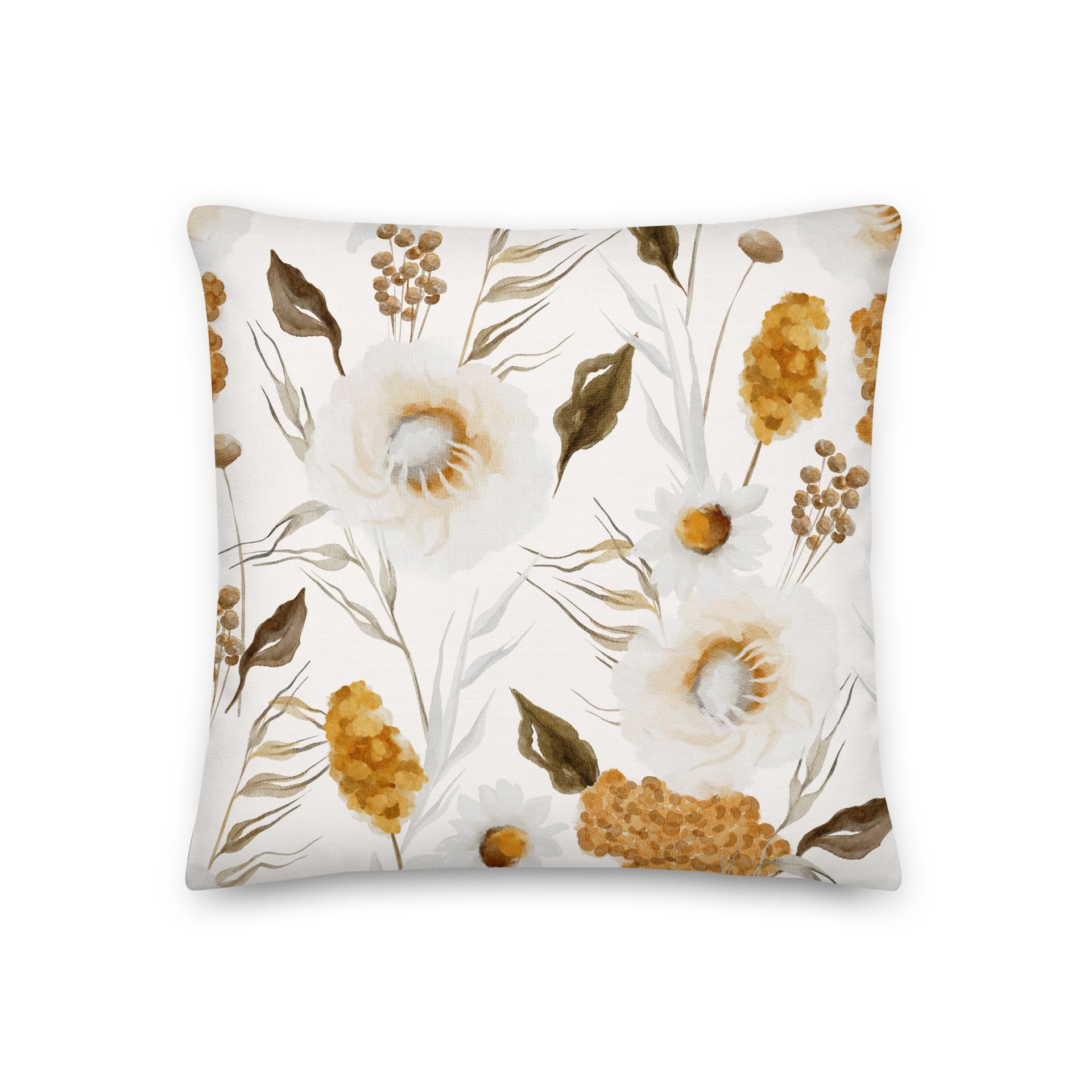 Prairie Wind Floral | Reversible Throw Pillow