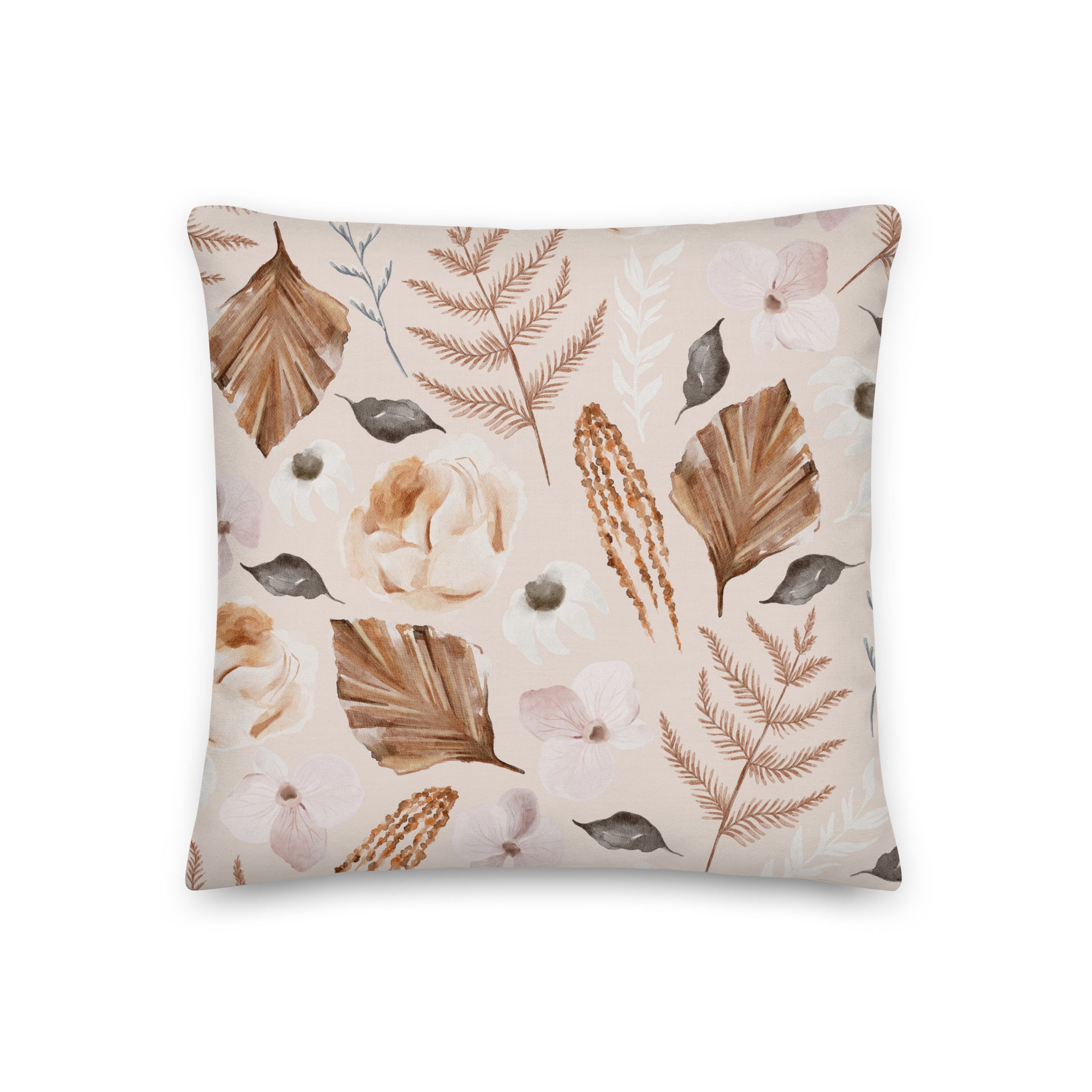 Seagull Harbor Floral | Reversible Throw Pillow