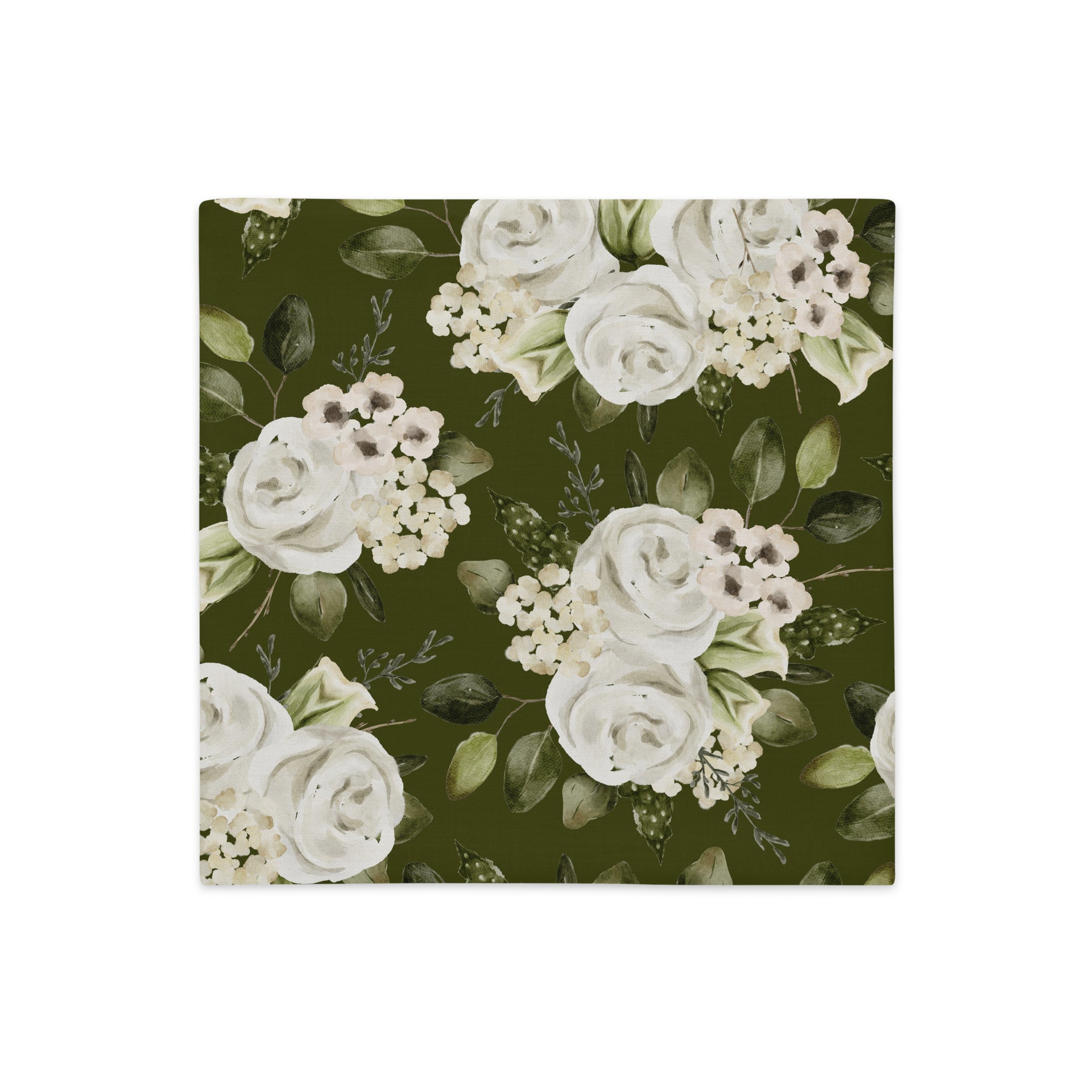 Woodland Fog Floral | Reversible Throw Pillow Cover