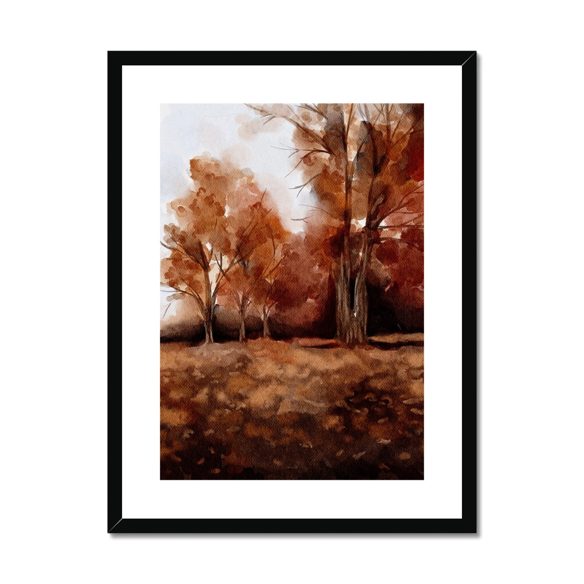 Rusted Oakwood | Framed & Matted Print