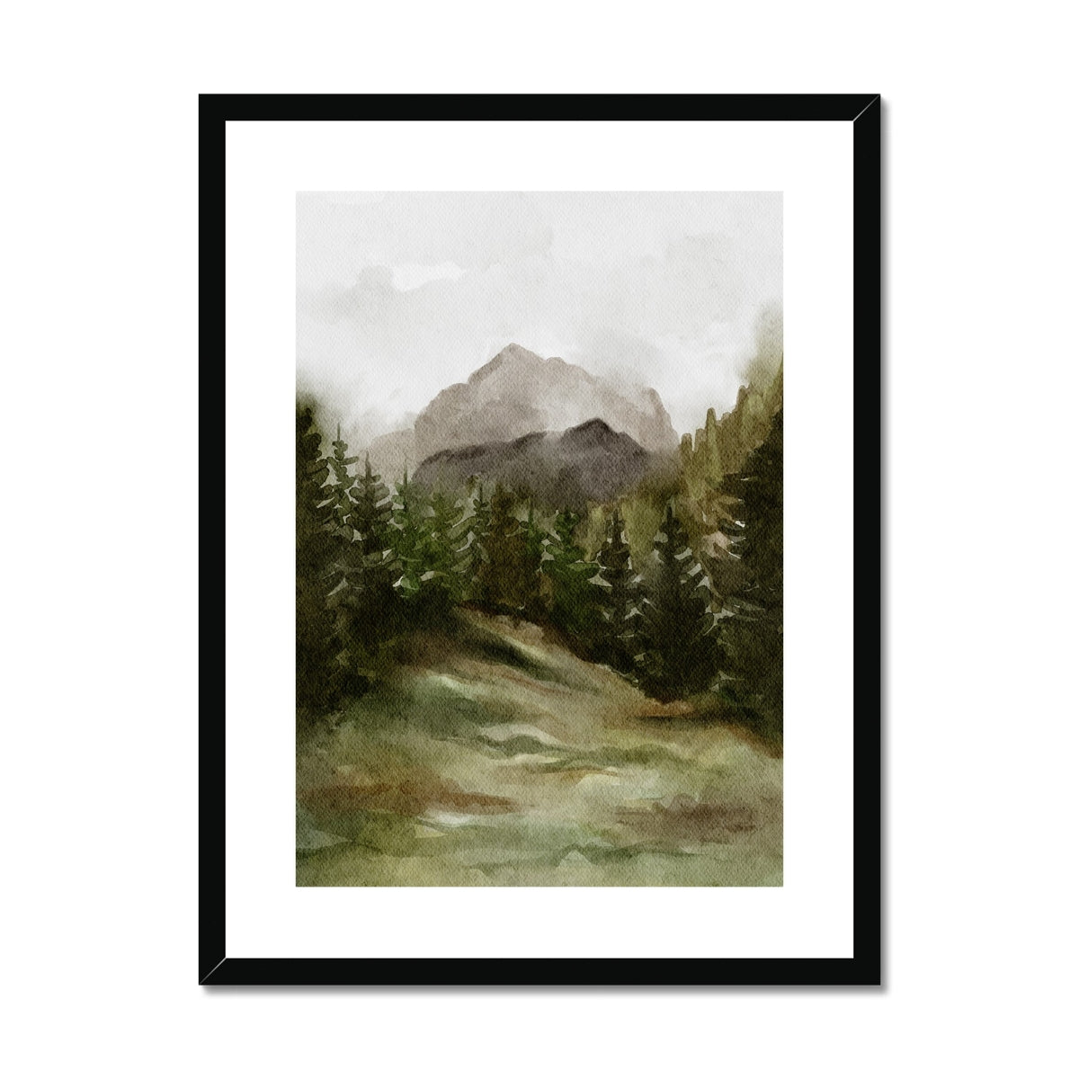 Woodland Fog | Framed & Matted Print