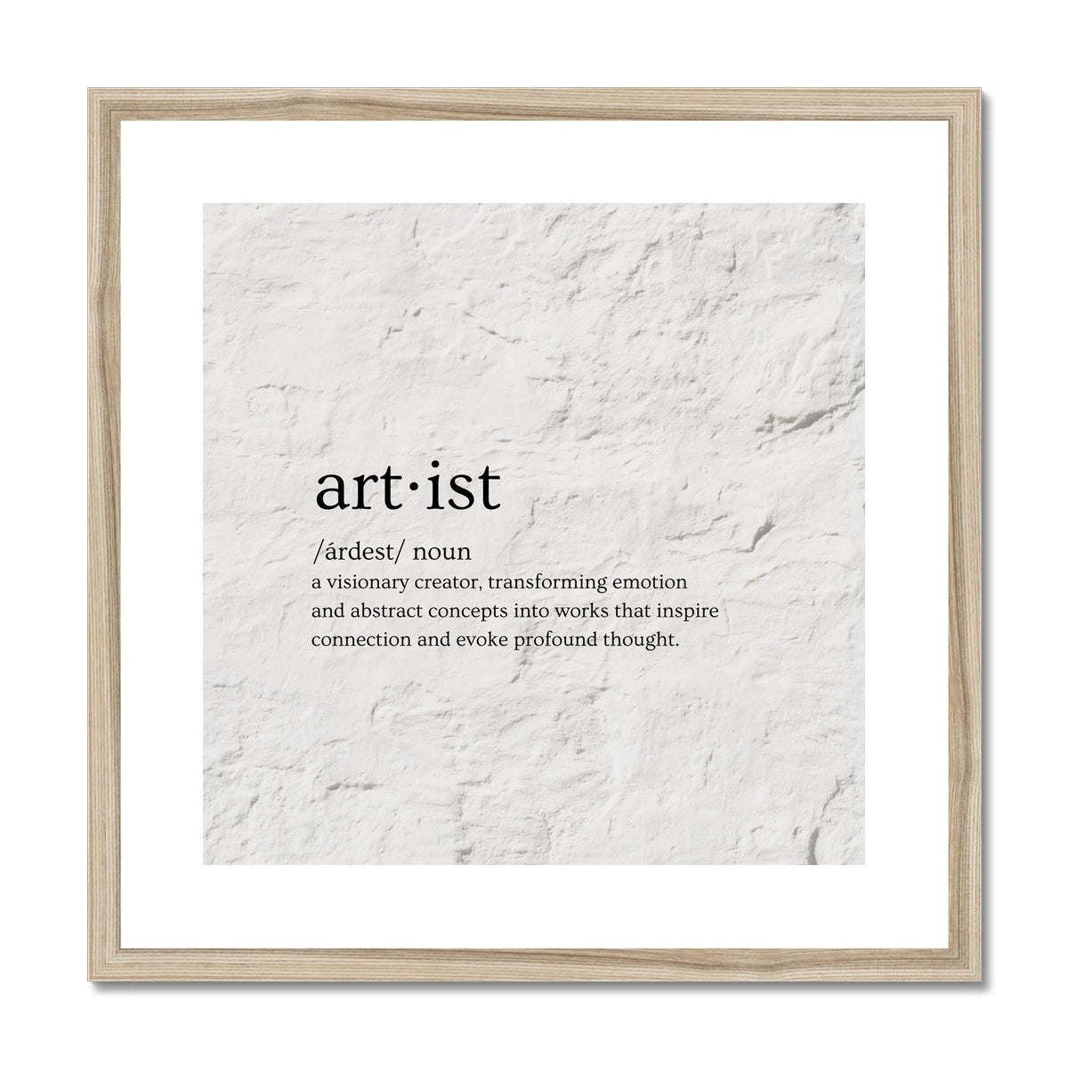 Artist | Framed & Matted Print