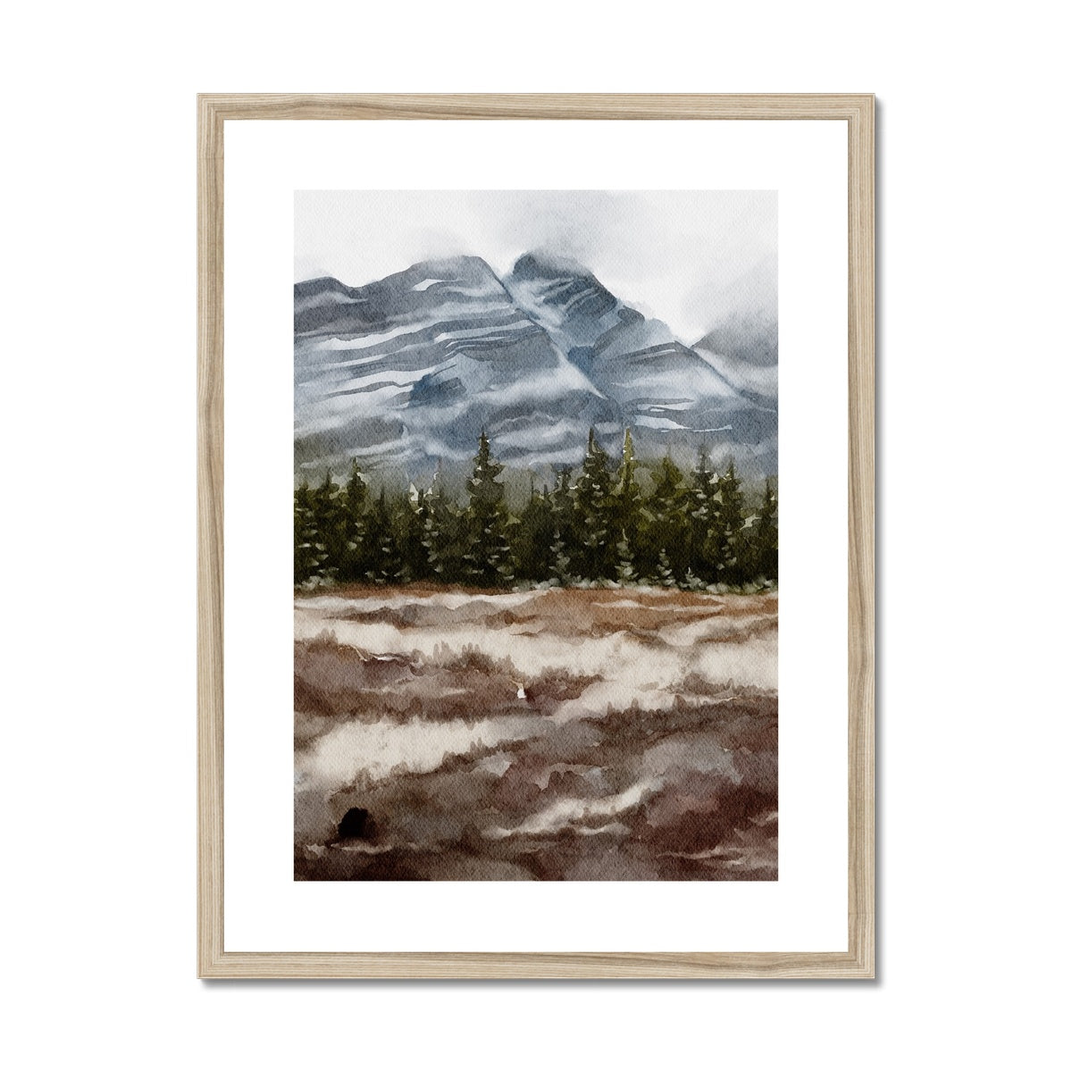 Granite Peaks | Framed & Matted Print