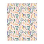 Flower Bed Throw Blanket