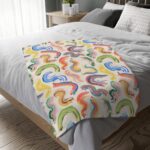 Rainbow Forest Throw Blanket - Image 4